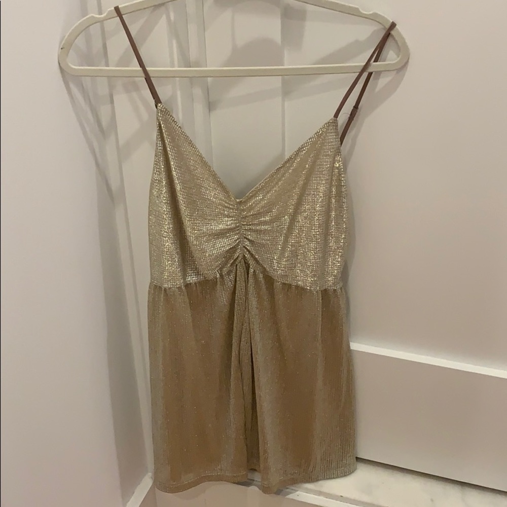 Sparkly silver cocktail Urban Outfitters romper